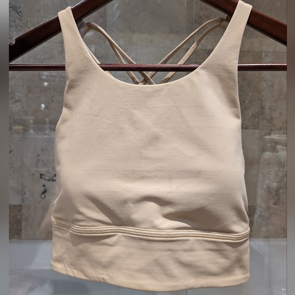 Lululemon Free To Be High Neck Long-line Bra.